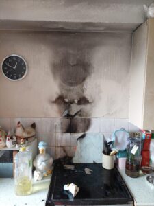 Limited kitchen damage after sprinkler stop